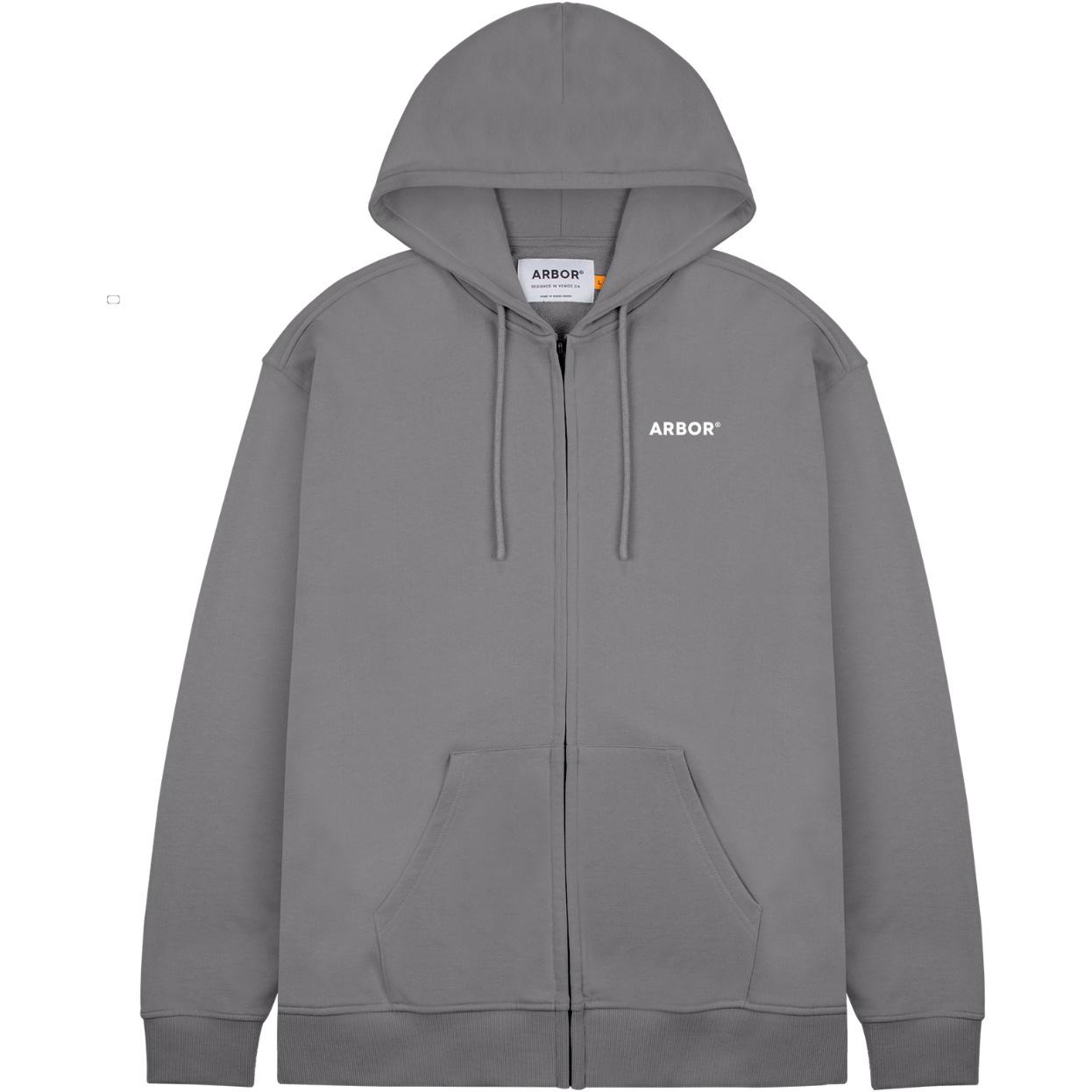 2026 Arbor Mens Mountain Craft Zip Hoodie ABA-HDZ-0012 - Light Grey